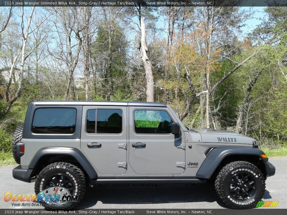 2020 Jeep Wrangler Unlimited Willys 4x4 Sting-Gray / Heritage Tan/Black Photo #5