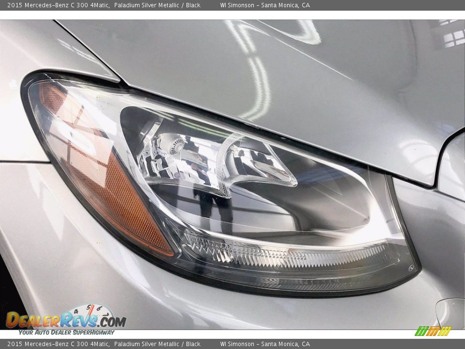 2015 Mercedes-Benz C 300 4Matic Paladium Silver Metallic / Black Photo #28