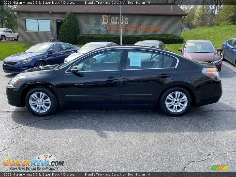 2012 Nissan Altima 2.5 S Super Black / Charcoal Photo #1