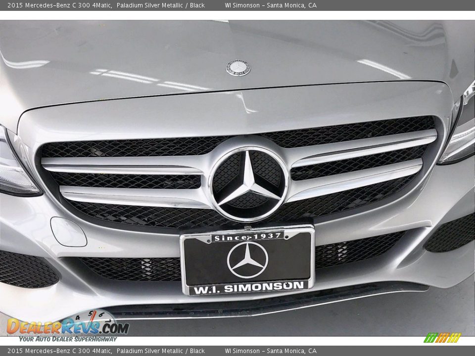 2015 Mercedes-Benz C 300 4Matic Paladium Silver Metallic / Black Photo #30
