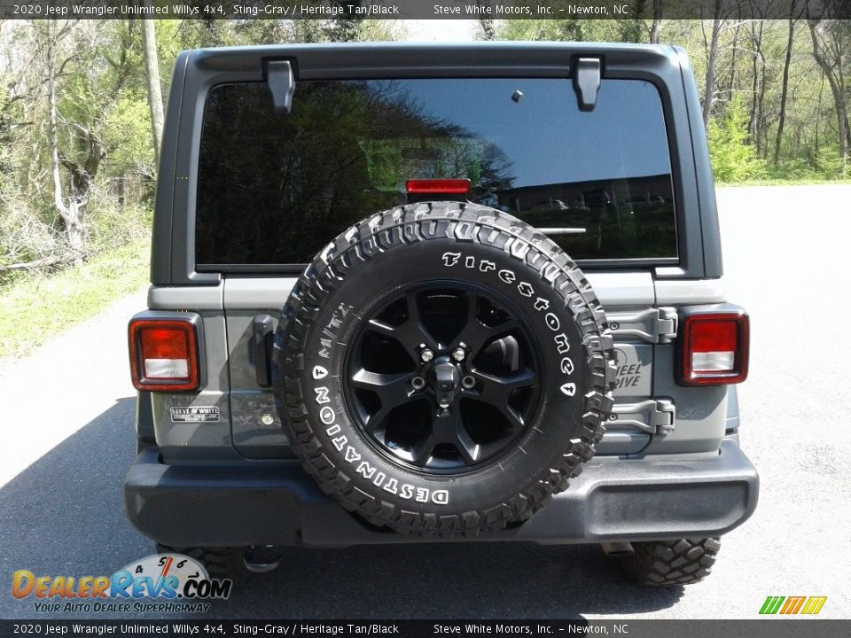 2020 Jeep Wrangler Unlimited Willys 4x4 Sting-Gray / Heritage Tan/Black Photo #7