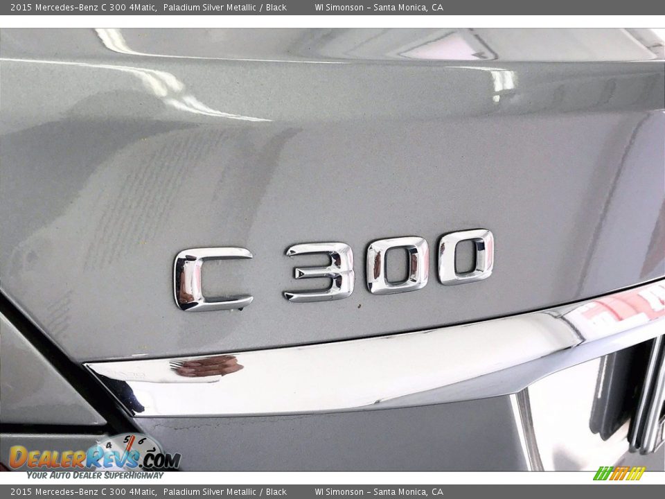 2015 Mercedes-Benz C 300 4Matic Paladium Silver Metallic / Black Photo #31