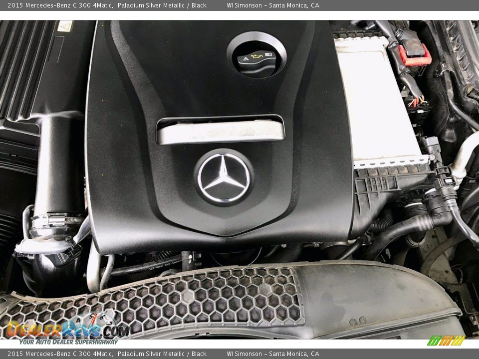 2015 Mercedes-Benz C 300 4Matic Paladium Silver Metallic / Black Photo #32