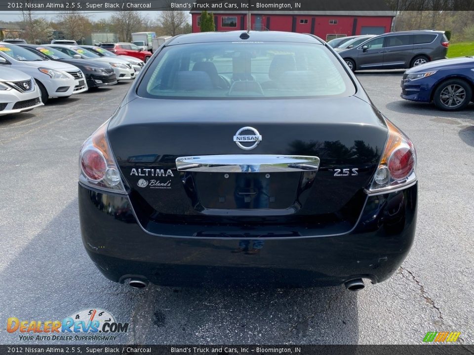 2012 Nissan Altima 2.5 S Super Black / Charcoal Photo #7