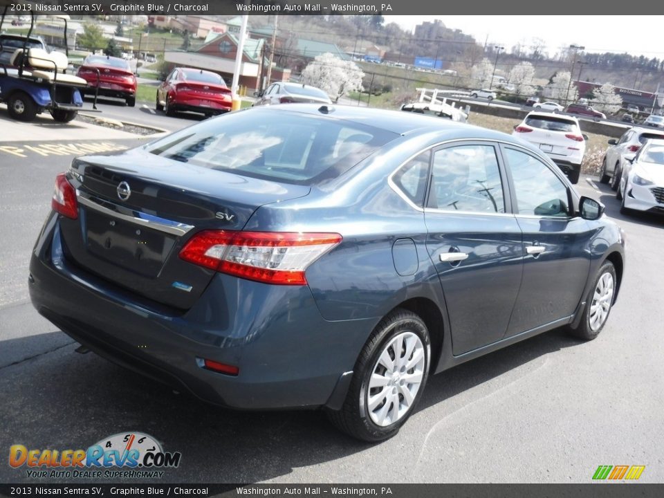 2013 Nissan Sentra SV Graphite Blue / Charcoal Photo #9