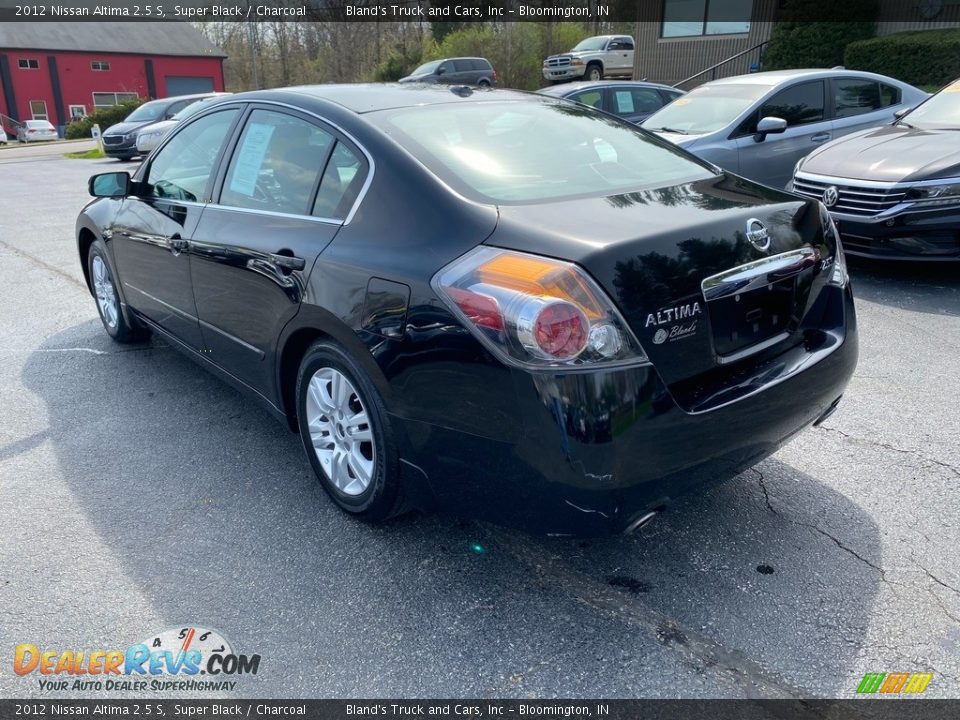 2012 Nissan Altima 2.5 S Super Black / Charcoal Photo #8