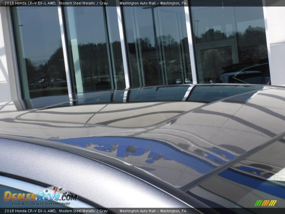 2018 Honda CR-V EX-L AWD Modern Steel Metallic / Gray Photo #4