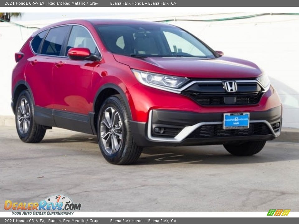 2021 Honda CR-V EX Radiant Red Metallic / Gray Photo #1