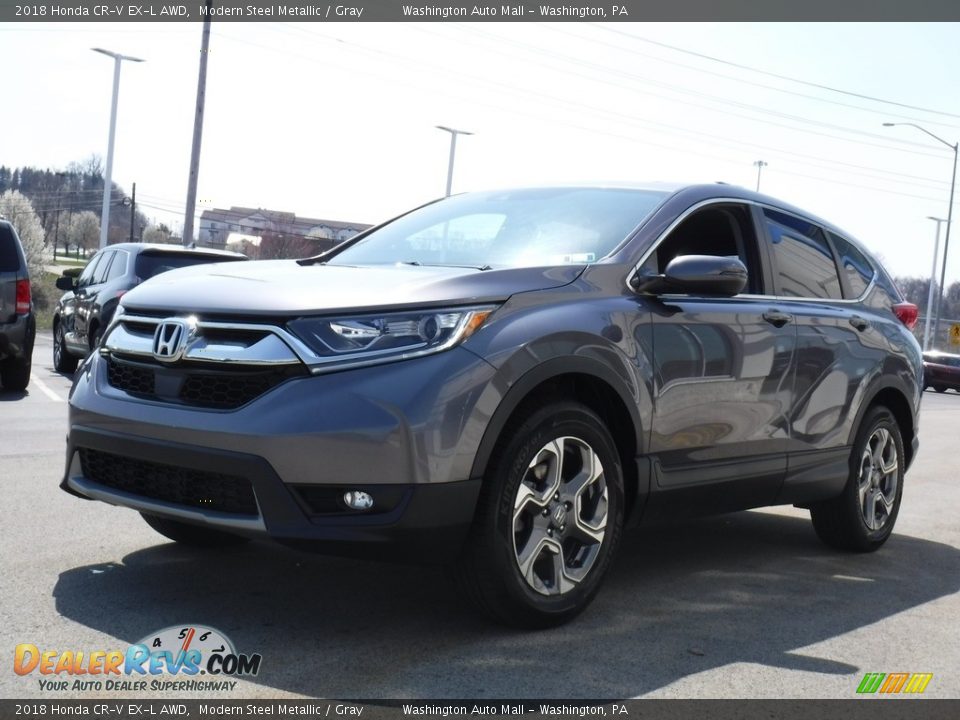 2018 Honda CR-V EX-L AWD Modern Steel Metallic / Gray Photo #6