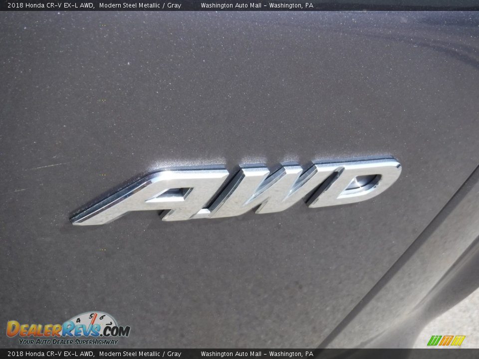 2018 Honda CR-V EX-L AWD Modern Steel Metallic / Gray Photo #8