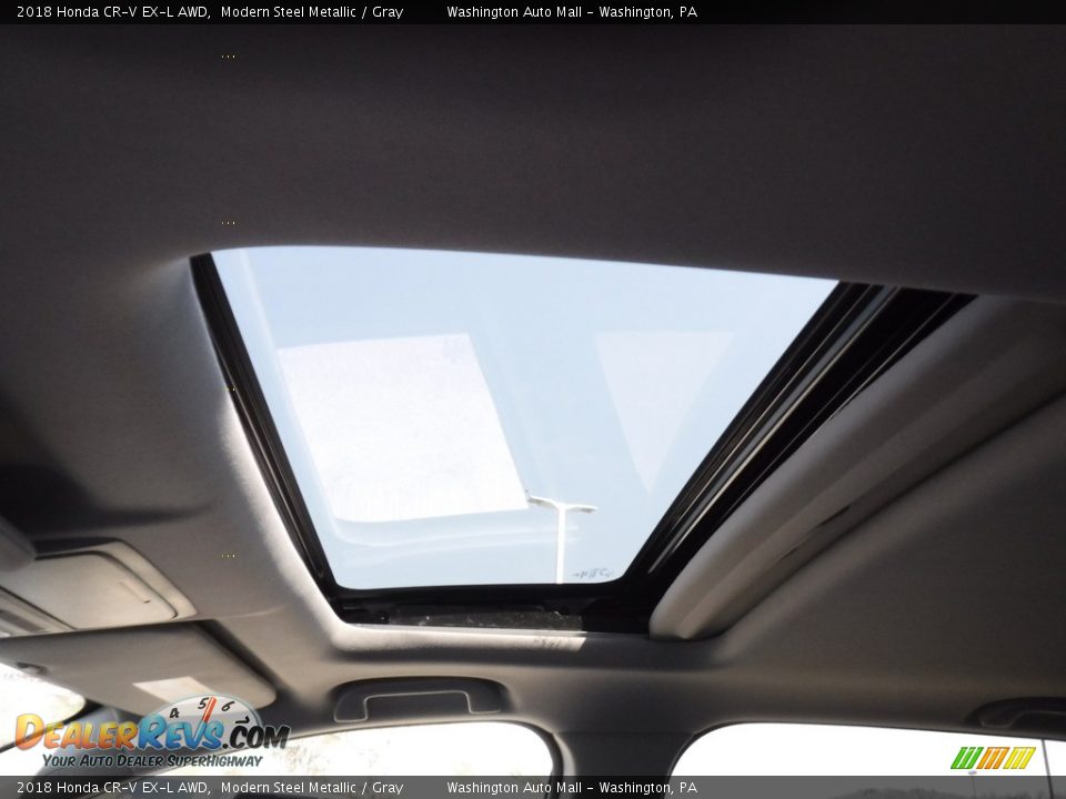 2018 Honda CR-V EX-L AWD Modern Steel Metallic / Gray Photo #9