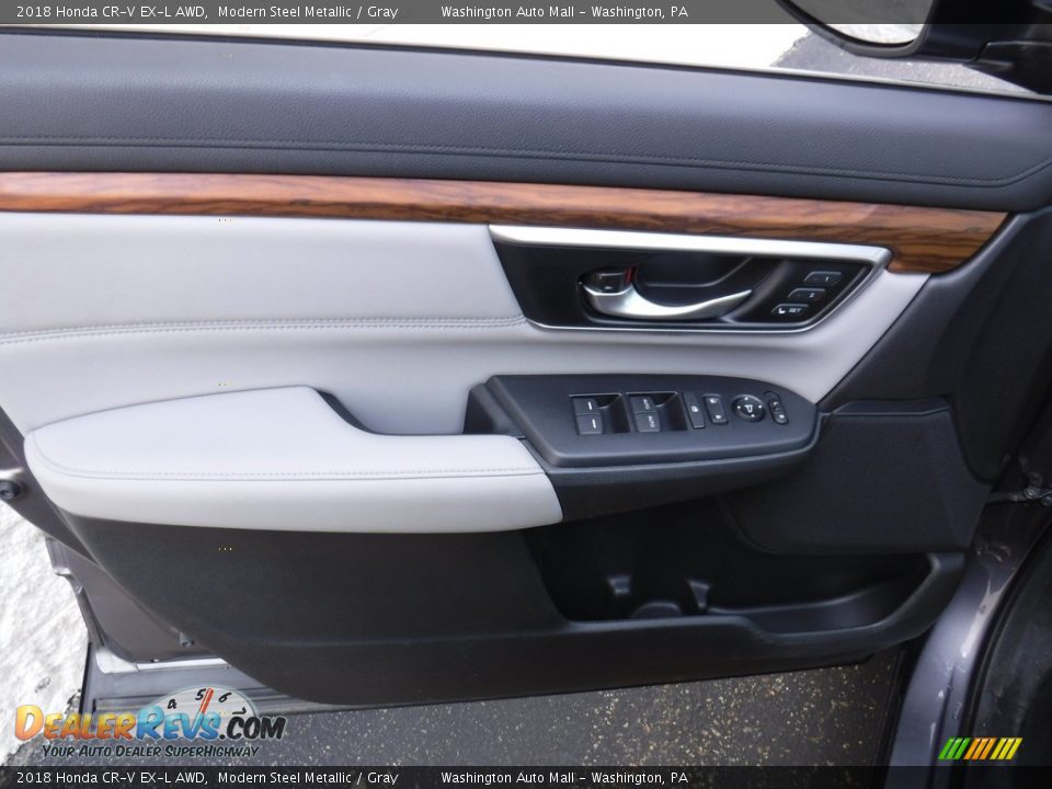 2018 Honda CR-V EX-L AWD Modern Steel Metallic / Gray Photo #10