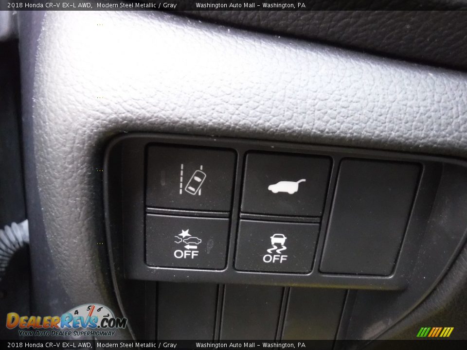 2018 Honda CR-V EX-L AWD Modern Steel Metallic / Gray Photo #13