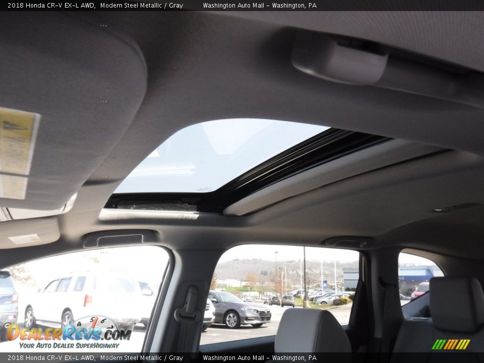 2018 Honda CR-V EX-L AWD Modern Steel Metallic / Gray Photo #14