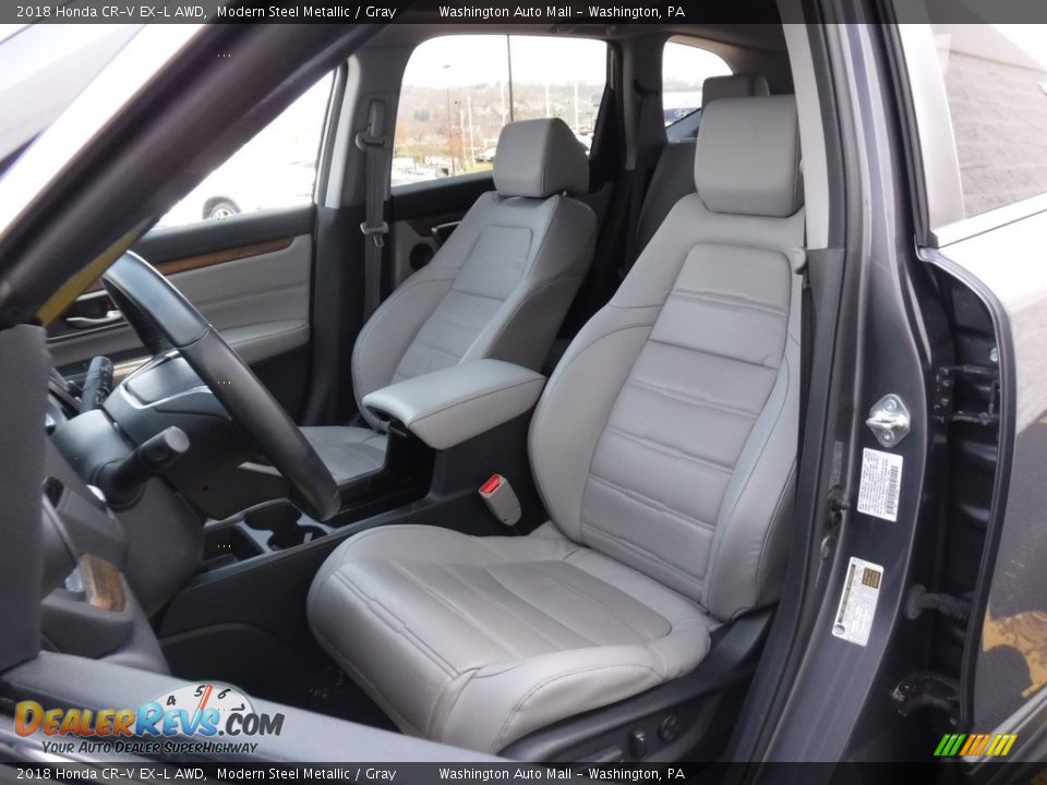 2018 Honda CR-V EX-L AWD Modern Steel Metallic / Gray Photo #15