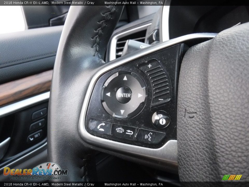2018 Honda CR-V EX-L AWD Modern Steel Metallic / Gray Photo #19