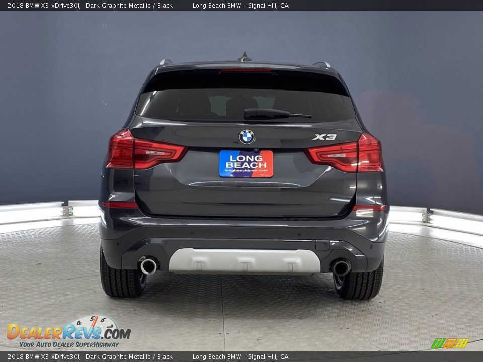 2018 BMW X3 xDrive30i Dark Graphite Metallic / Black Photo #4