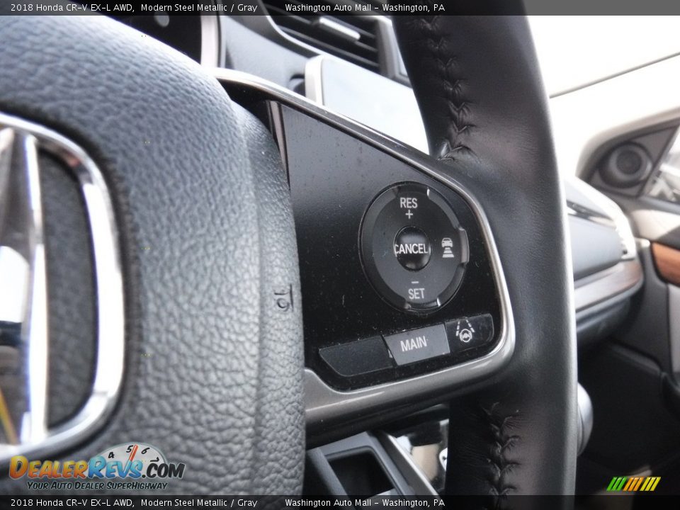2018 Honda CR-V EX-L AWD Modern Steel Metallic / Gray Photo #20