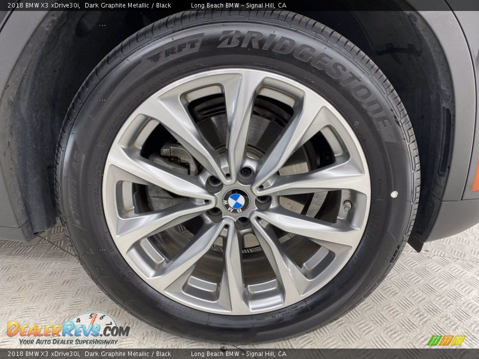 2018 BMW X3 xDrive30i Dark Graphite Metallic / Black Photo #6