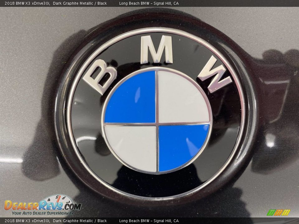 2018 BMW X3 xDrive30i Dark Graphite Metallic / Black Photo #8