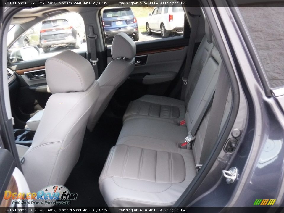 2018 Honda CR-V EX-L AWD Modern Steel Metallic / Gray Photo #25