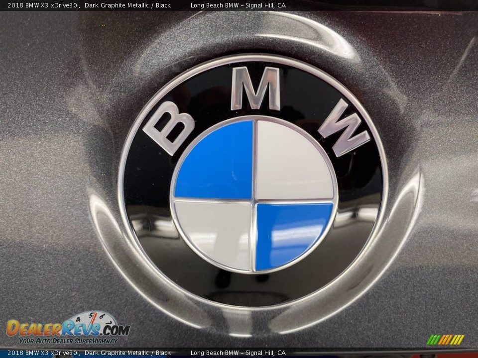 2018 BMW X3 xDrive30i Dark Graphite Metallic / Black Photo #10