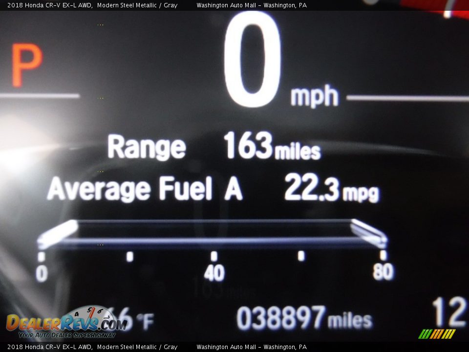 2018 Honda CR-V EX-L AWD Modern Steel Metallic / Gray Photo #30