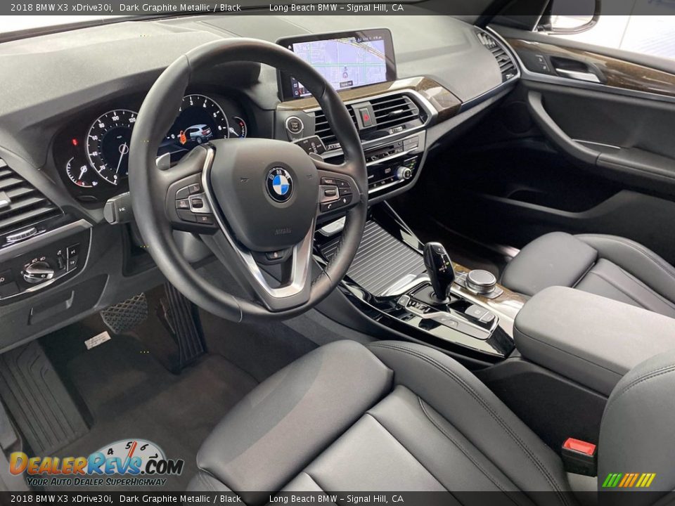 2018 BMW X3 xDrive30i Dark Graphite Metallic / Black Photo #16
