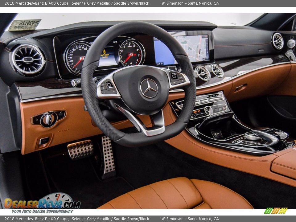 Saddle Brown/Black Interior - 2018 Mercedes-Benz E 400 Coupe Photo #6