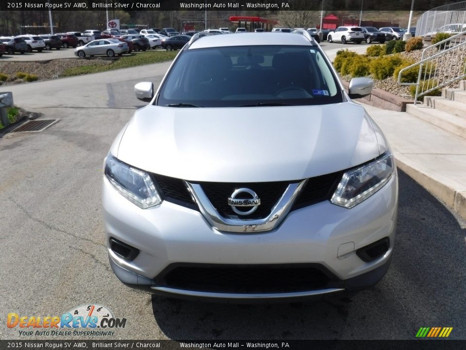 2015 Nissan Rogue SV AWD Brilliant Silver / Charcoal Photo #9