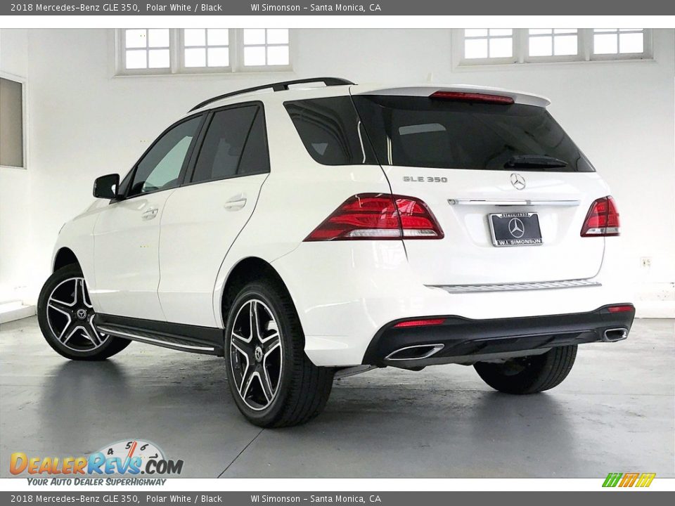 2018 Mercedes-Benz GLE 350 Polar White / Black Photo #10