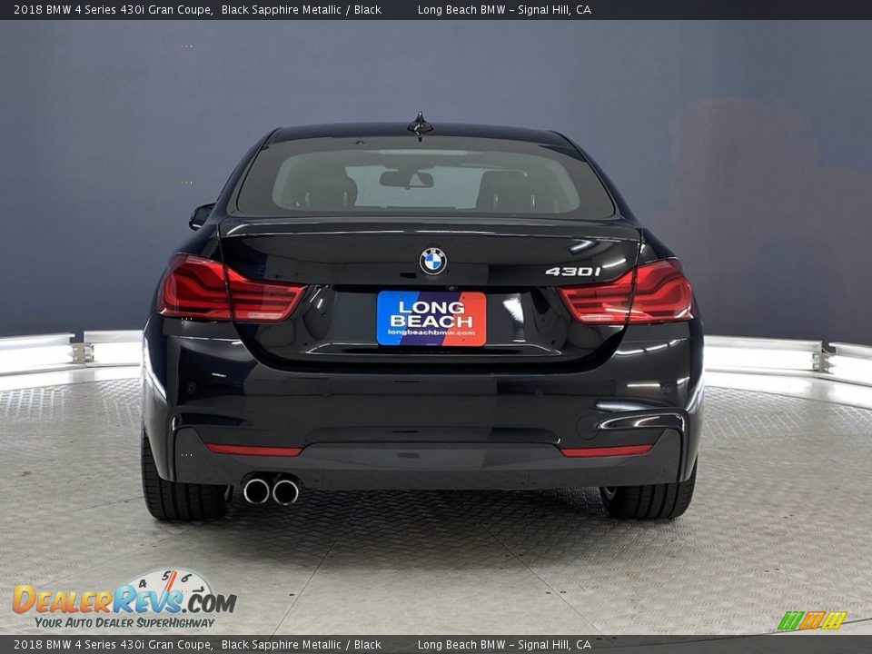 2018 BMW 4 Series 430i Gran Coupe Black Sapphire Metallic / Black Photo #4