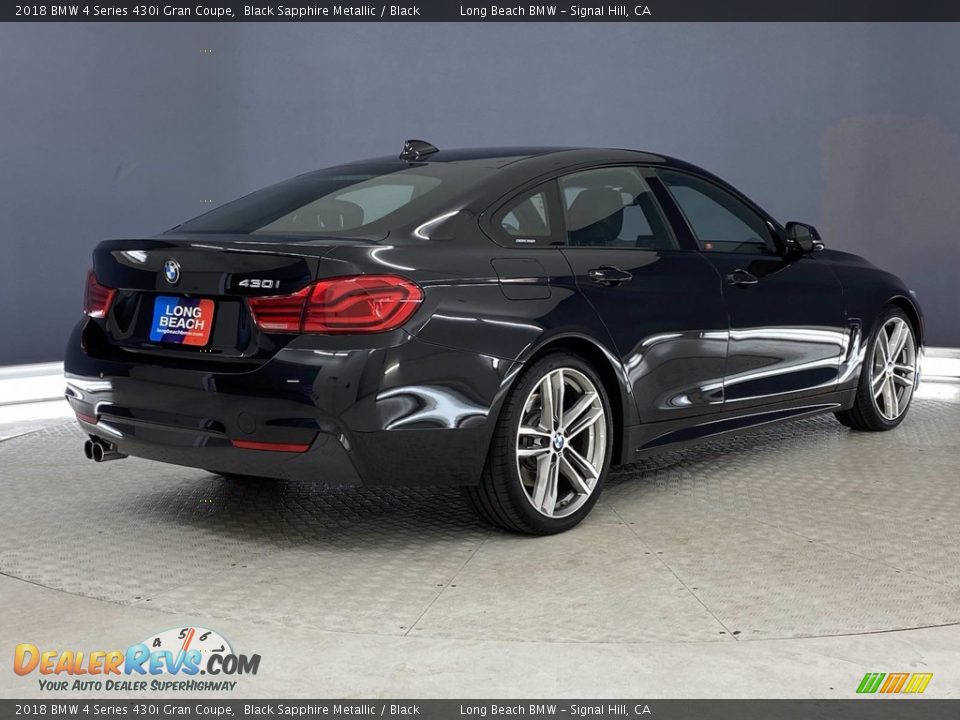2018 BMW 4 Series 430i Gran Coupe Black Sapphire Metallic / Black Photo #5