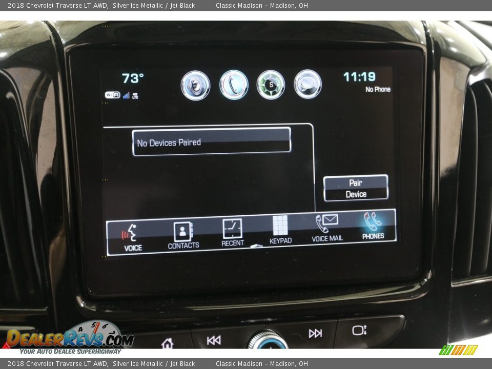 2018 Chevrolet Traverse LT AWD Silver Ice Metallic / Jet Black Photo #11