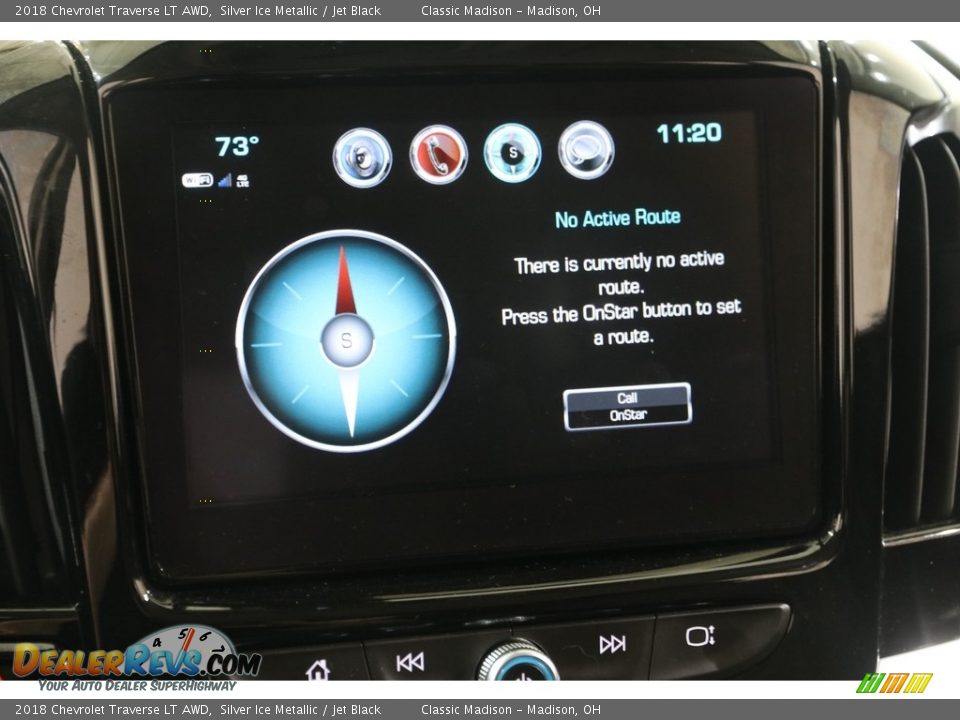 2018 Chevrolet Traverse LT AWD Silver Ice Metallic / Jet Black Photo #12