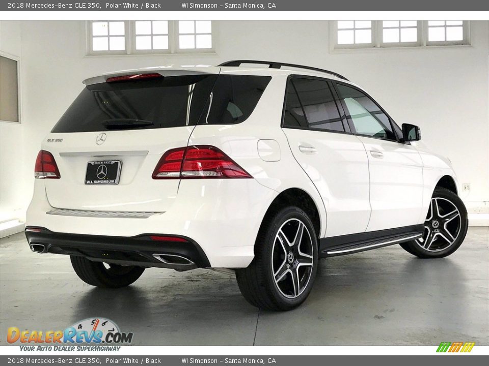 2018 Mercedes-Benz GLE 350 Polar White / Black Photo #13