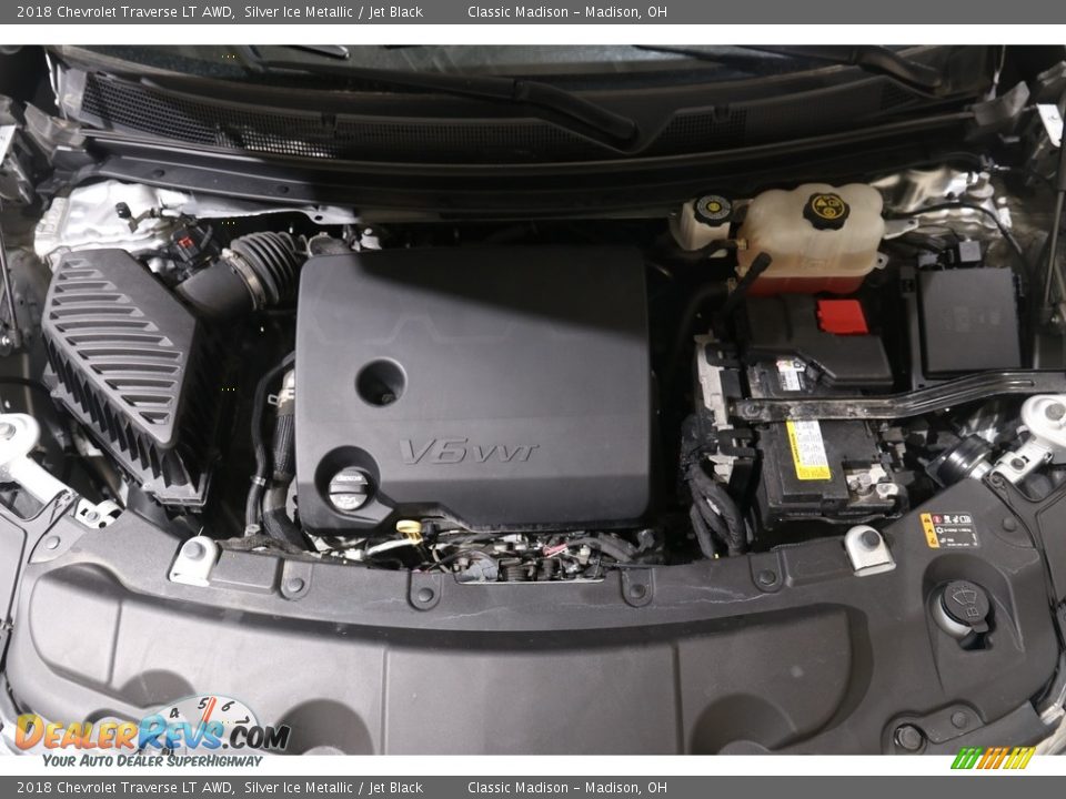 2018 Chevrolet Traverse LT AWD Silver Ice Metallic / Jet Black Photo #19
