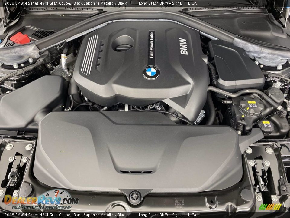 2018 BMW 4 Series 430i Gran Coupe Black Sapphire Metallic / Black Photo #12