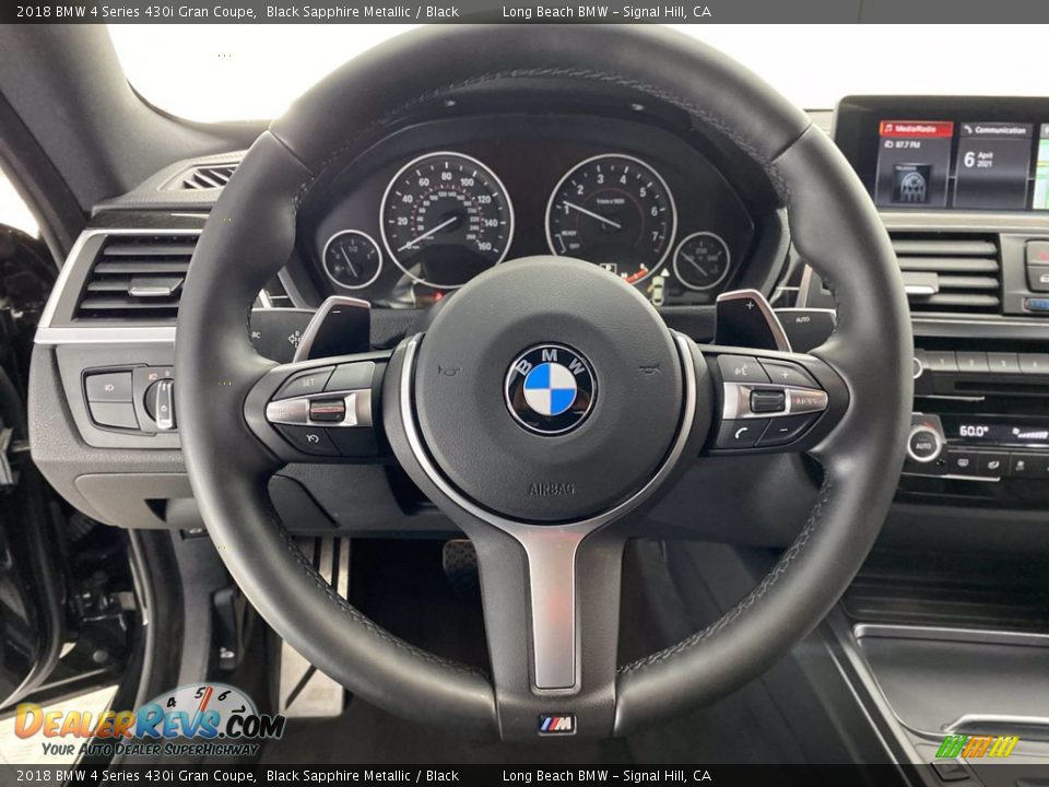 2018 BMW 4 Series 430i Gran Coupe Black Sapphire Metallic / Black Photo #18