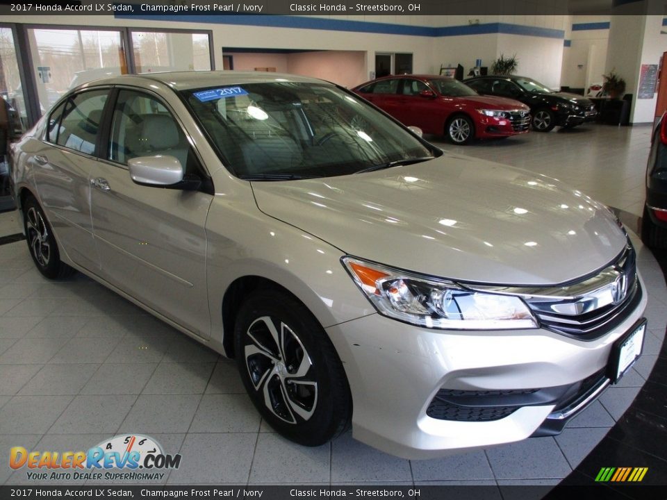 2017 Honda Accord LX Sedan Champagne Frost Pearl / Ivory Photo #3