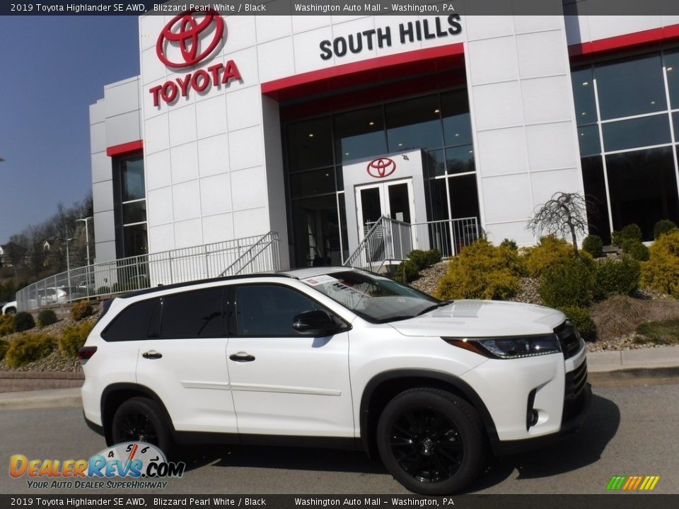 2019 Toyota Highlander SE AWD Blizzard Pearl White / Black Photo #2