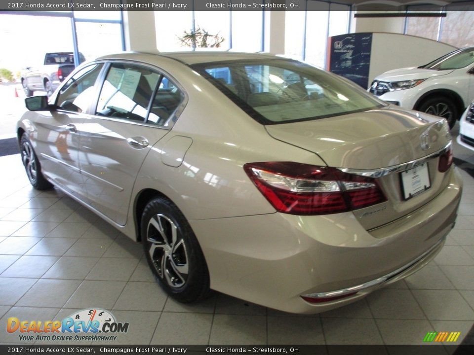 2017 Honda Accord LX Sedan Champagne Frost Pearl / Ivory Photo #9