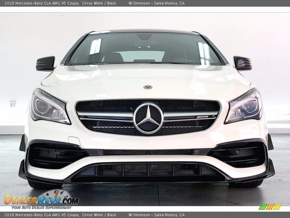 2018 Mercedes-Benz CLA AMG 45 Coupe Cirrus White / Black Photo #2