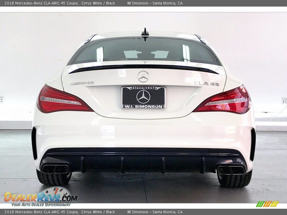 2018 Mercedes-Benz CLA AMG 45 Coupe Cirrus White / Black Photo #3