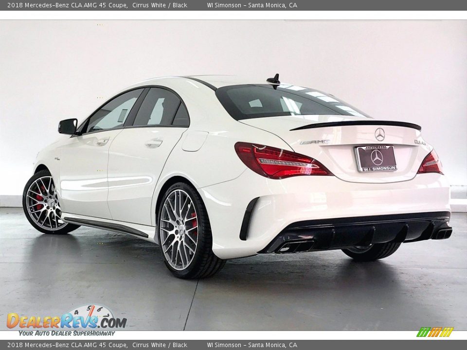 2018 Mercedes-Benz CLA AMG 45 Coupe Cirrus White / Black Photo #10