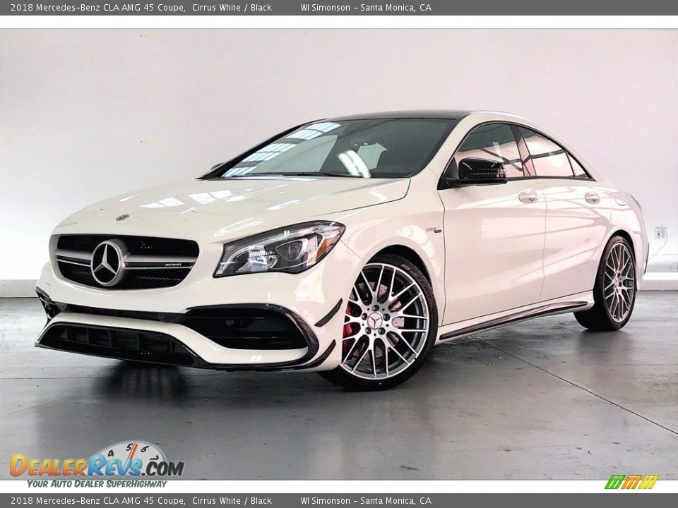 2018 Mercedes-Benz CLA AMG 45 Coupe Cirrus White / Black Photo #12