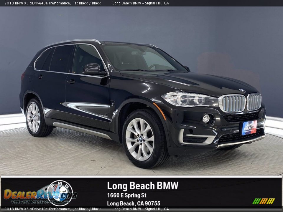 2018 BMW X5 xDrive40e iPerfomance Jet Black / Black Photo #1