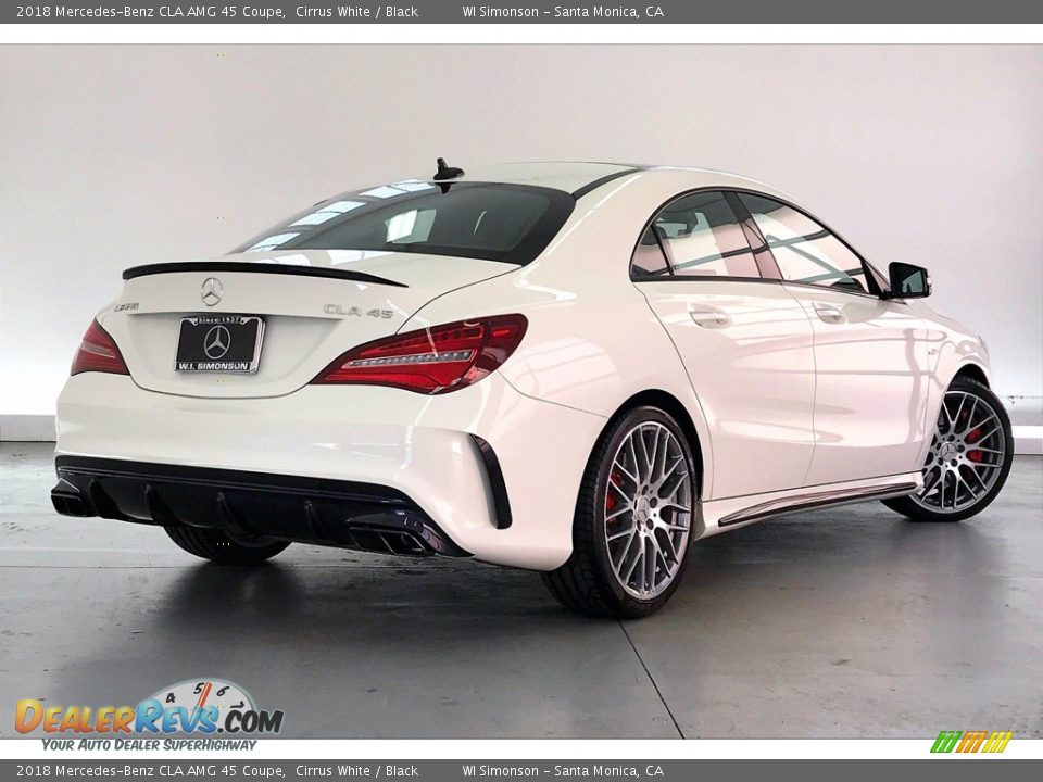 2018 Mercedes-Benz CLA AMG 45 Coupe Cirrus White / Black Photo #13