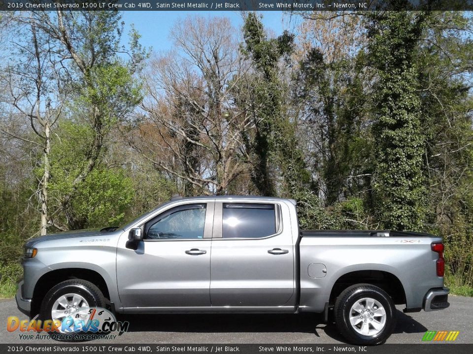 Satin Steel Metallic 2019 Chevrolet Silverado 1500 LT Crew Cab 4WD Photo #1