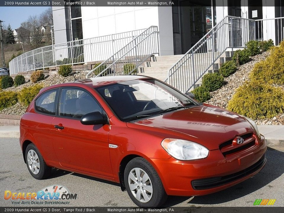 2009 Hyundai Accent GS 3 Door Tango Red / Black Photo #1